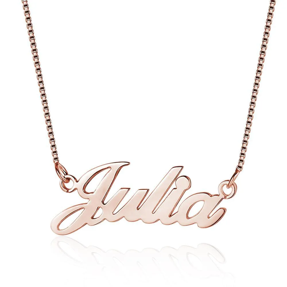 Custom Women's Script Necklace