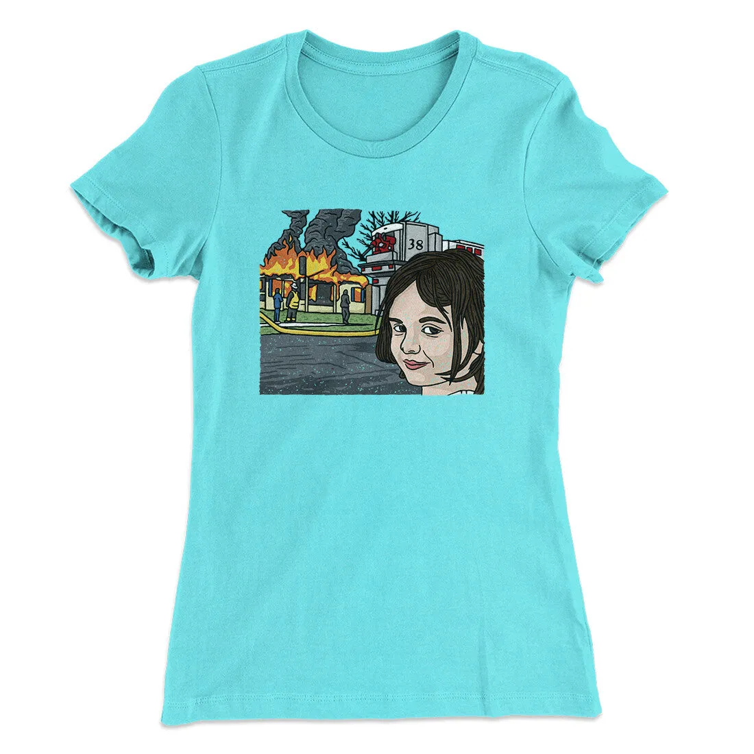 Disaster Girl Meme Funny Women's T-Shirt