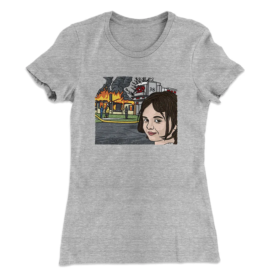 Disaster Girl Meme Funny Women's T-Shirt