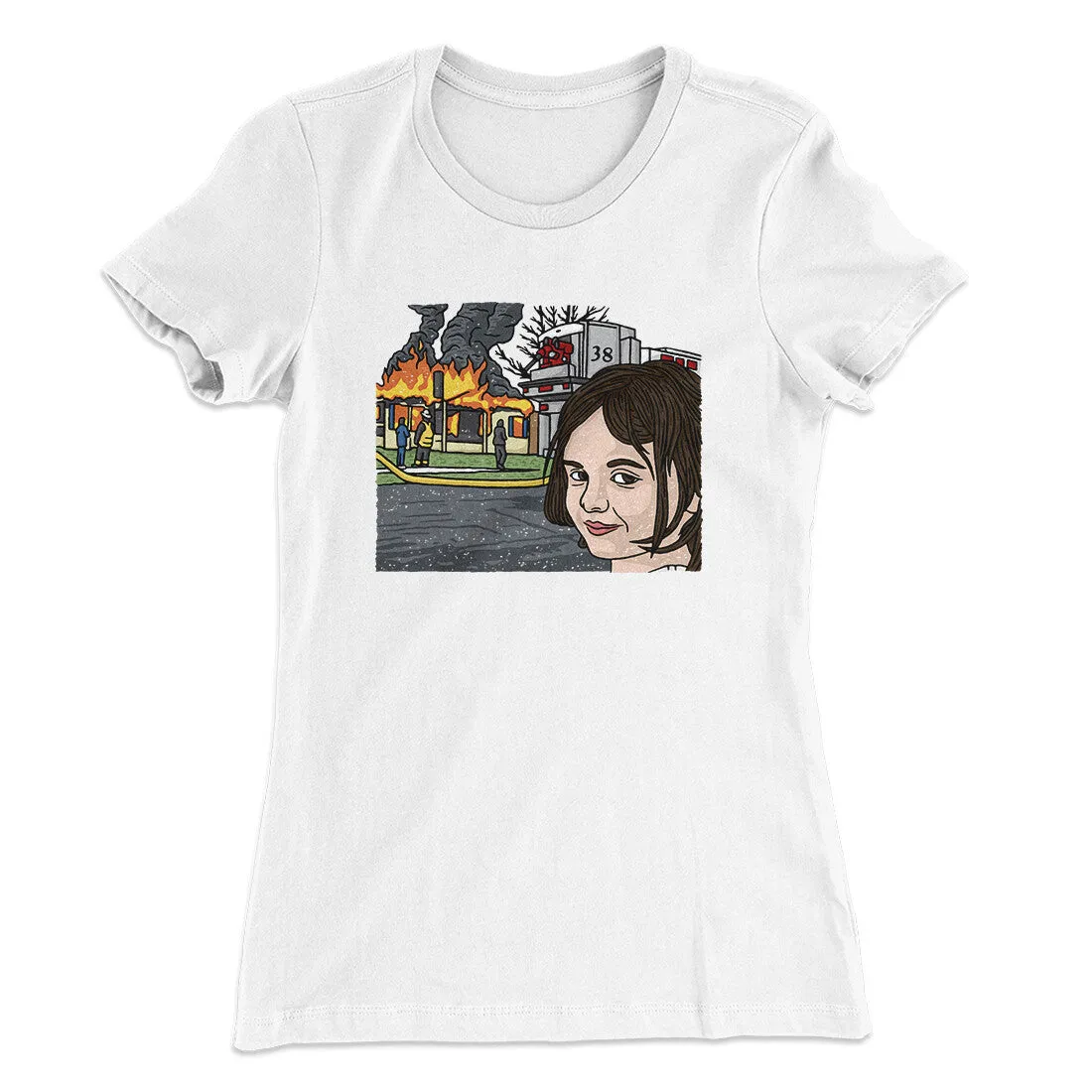 Disaster Girl Meme Funny Women's T-Shirt