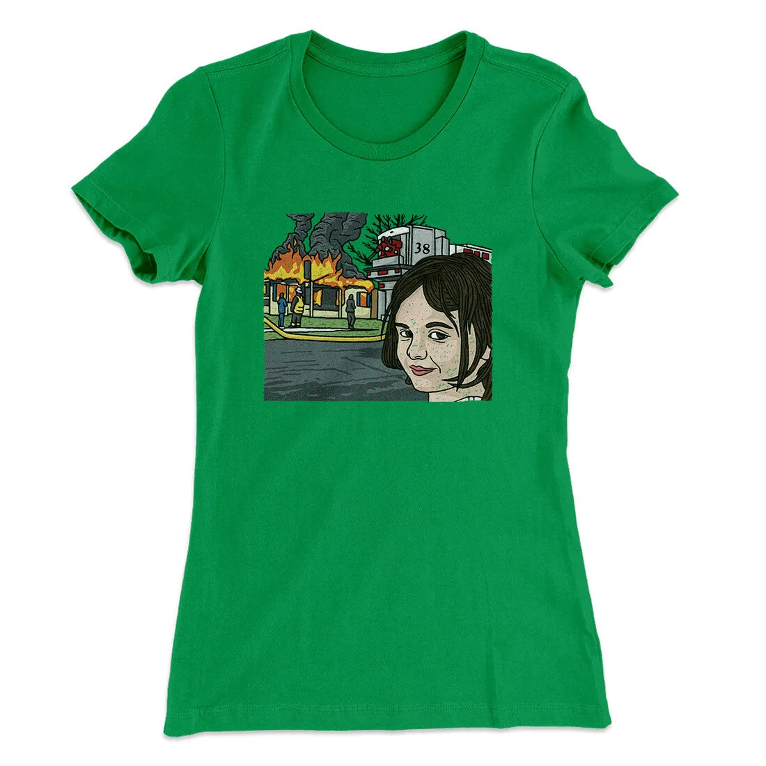 Disaster Girl Meme Funny Women's T-Shirt