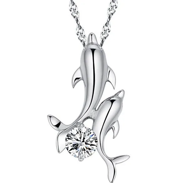 Dolphin Necklace & Earrings Set