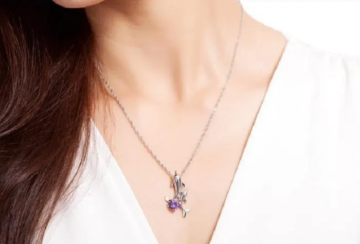 Dolphin Necklace & Earrings Set