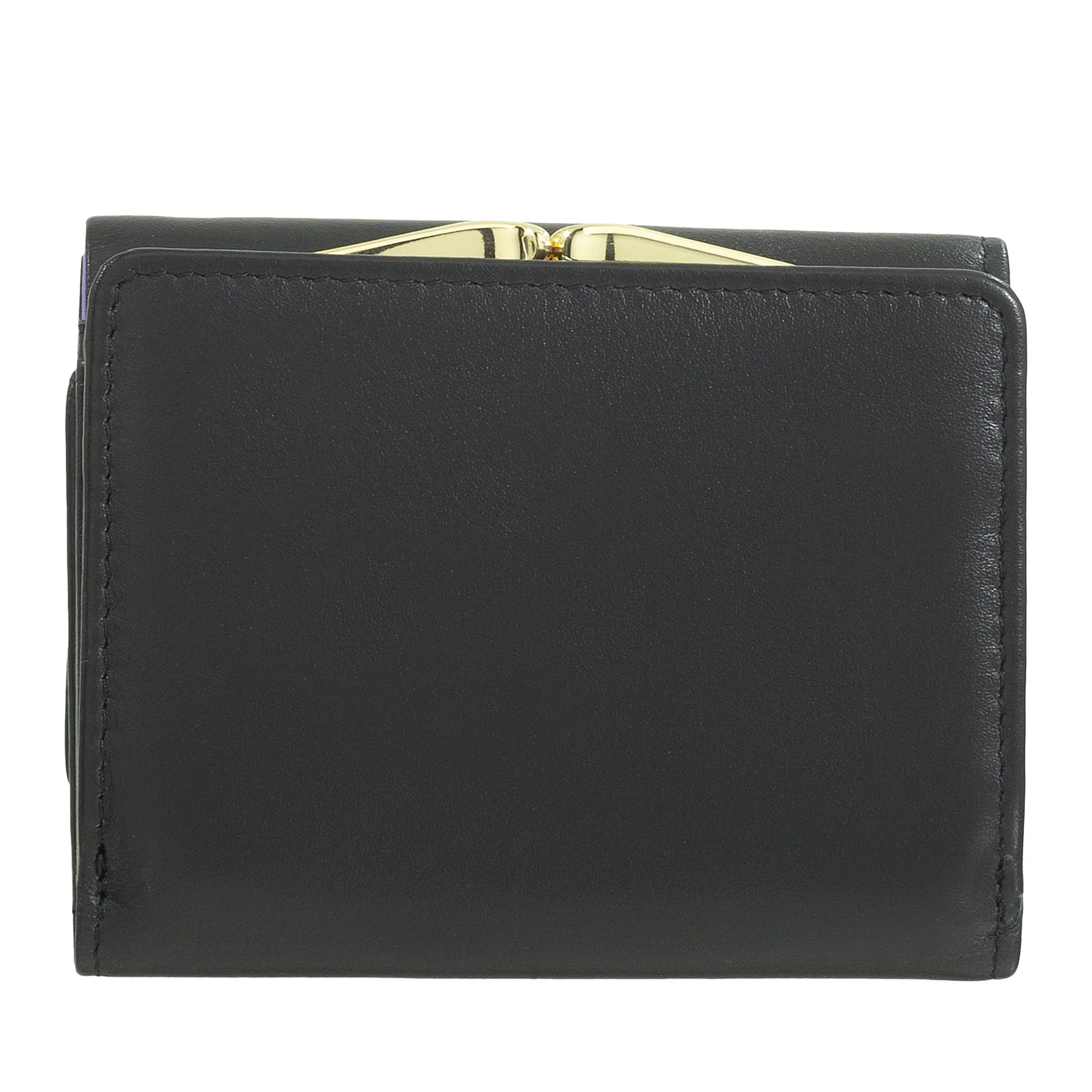 DUDU WOMEN SMALL IN RFID WOMEN'S LEATHER WITH ACCAMONE CLIC CLAC COMPACT 6 CARD CARD CARD