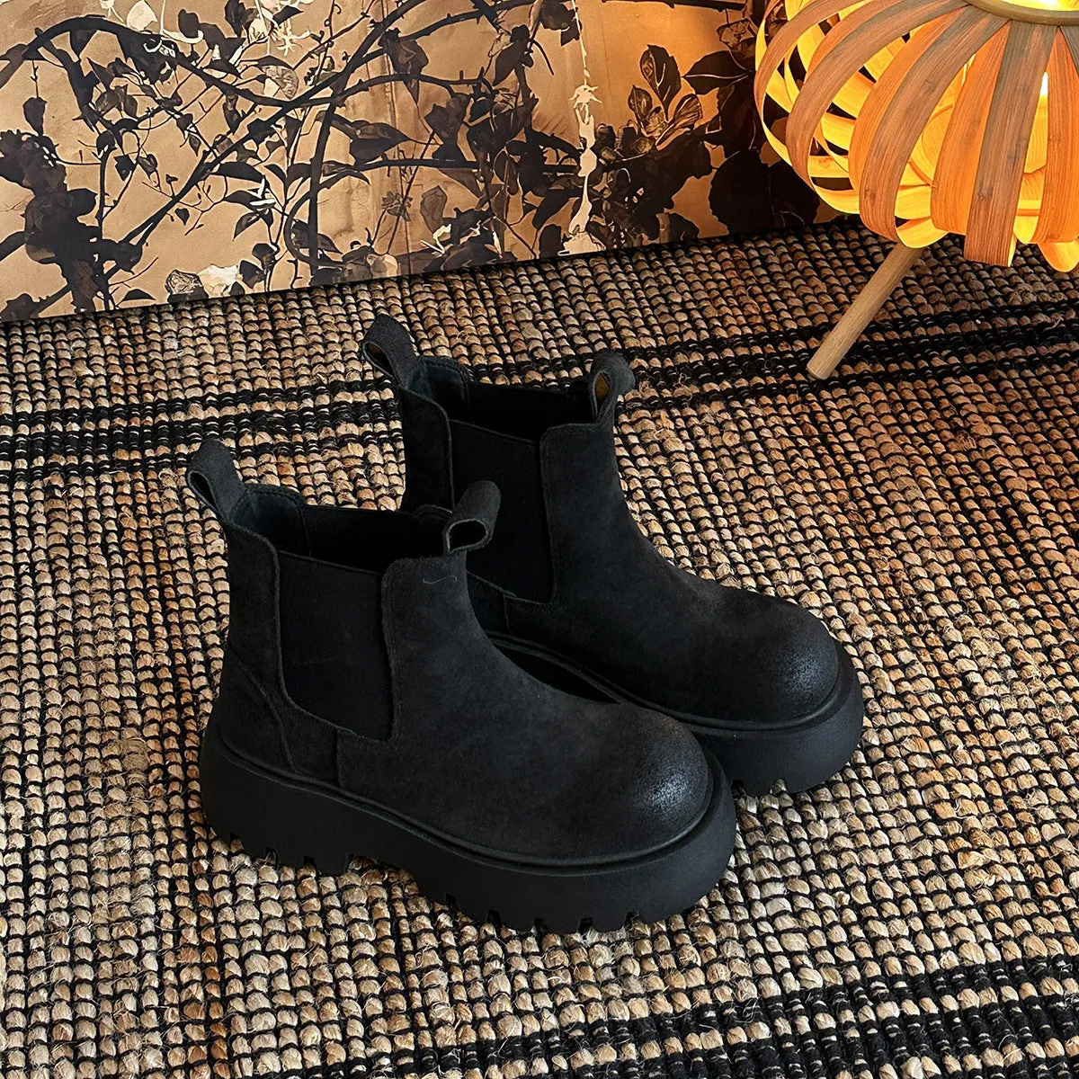 Elastic Boots Autumn And Winter New Height Increasing Women's Clothing