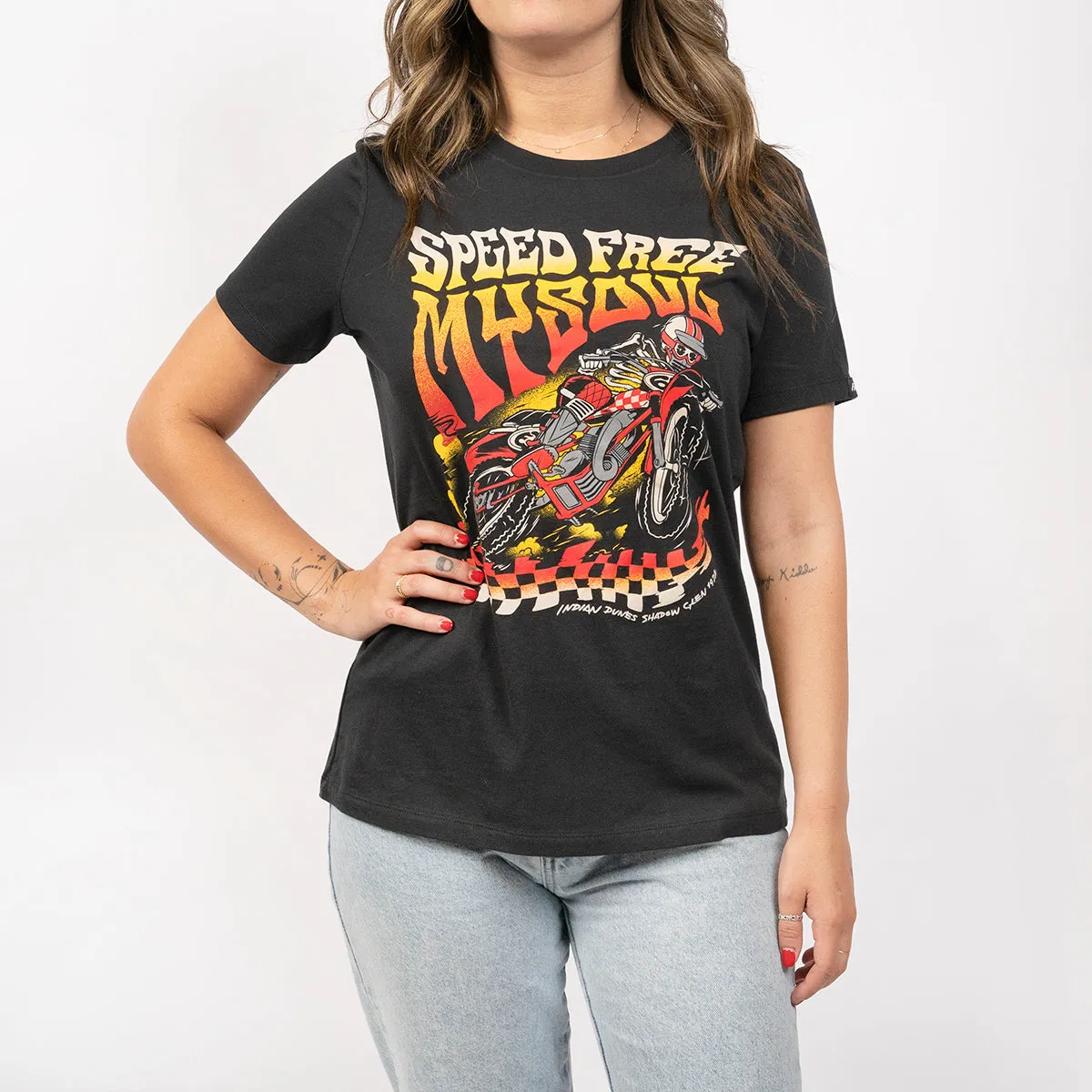 Elude Women's Tee - Washed Black
