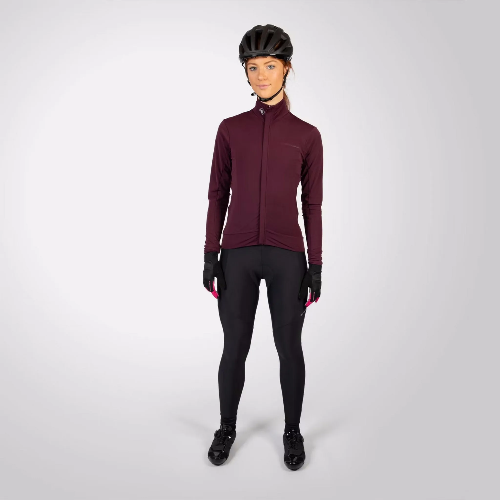 Endura Women's Xtract Roubaix Long Sleeve Jersey Aubergine