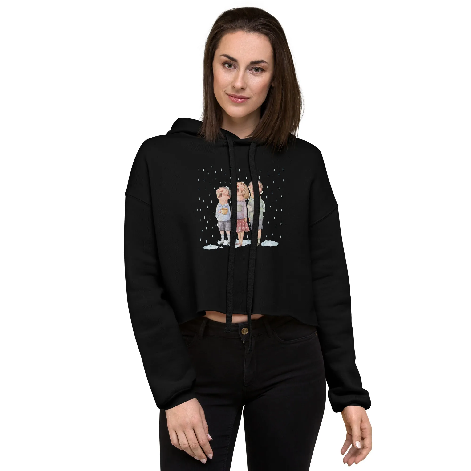 FILLING WET Women's Crop Hoodie