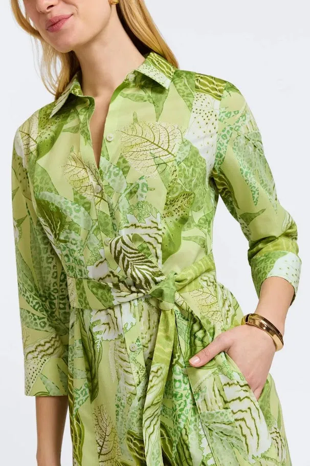 Fiona Dress - Green Multi
