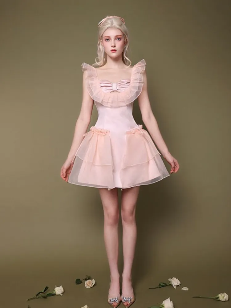 First Love Layered Ribbon Dress