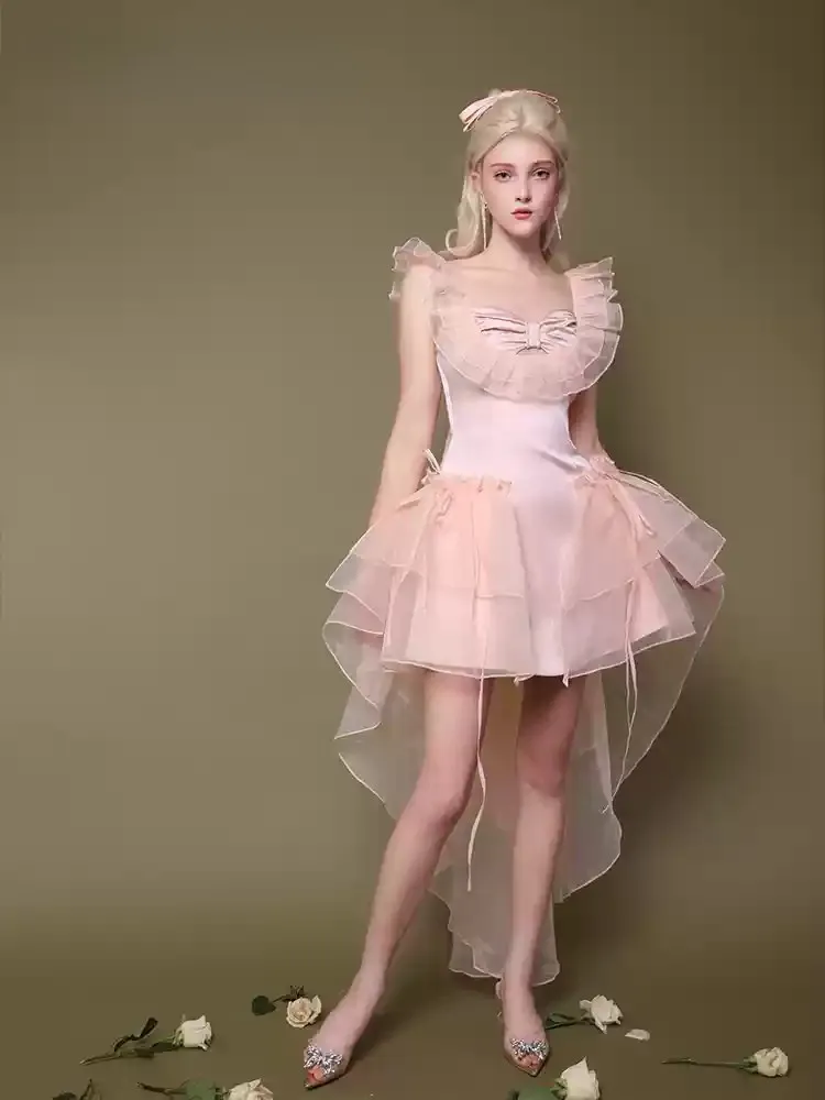 First Love Layered Ribbon Dress
