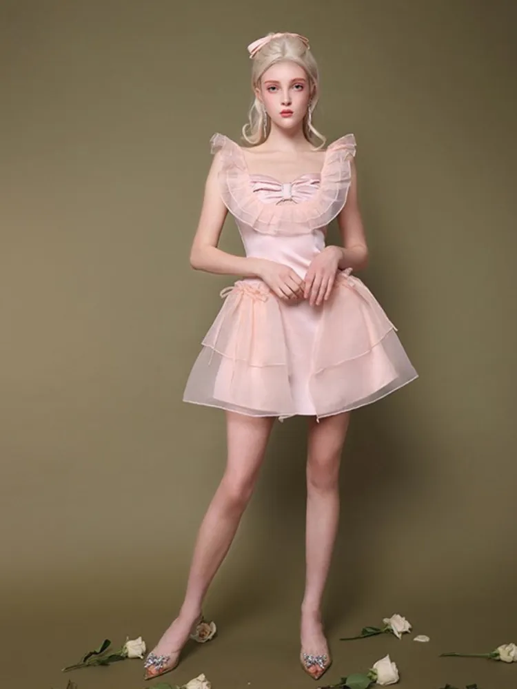 First Love Layered Ribbon Dress