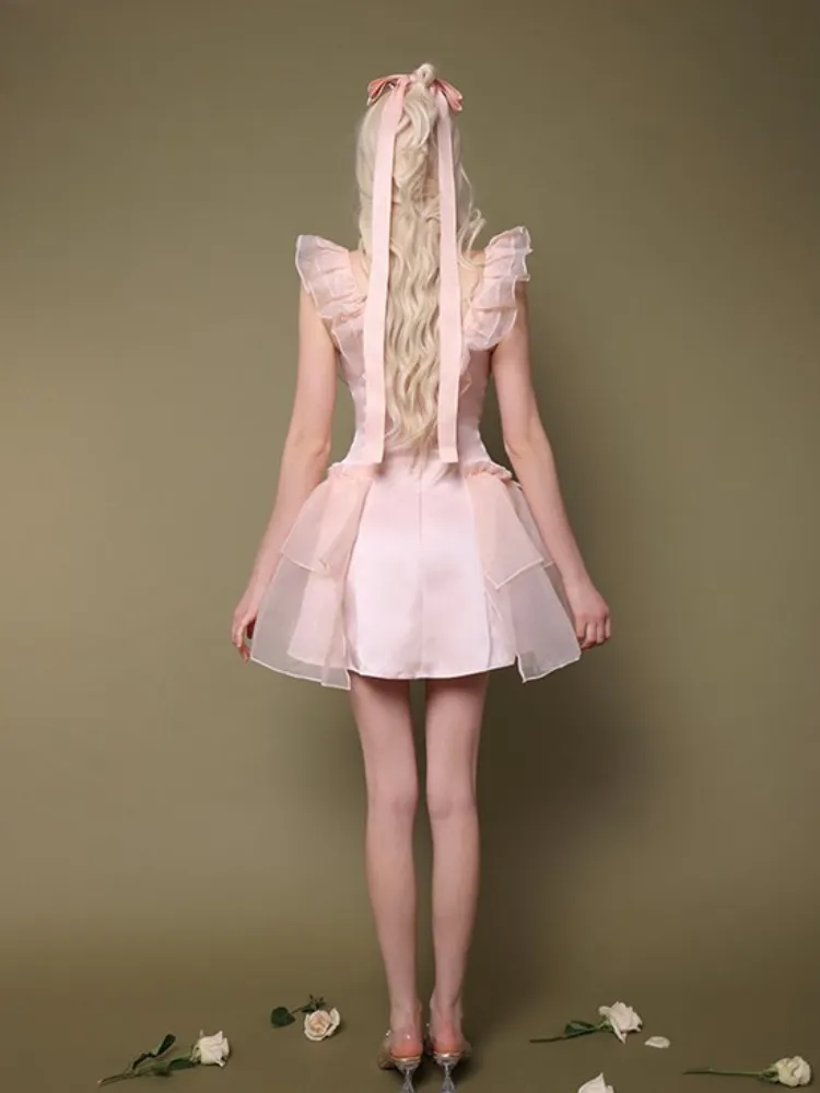 First Love Layered Ribbon Dress