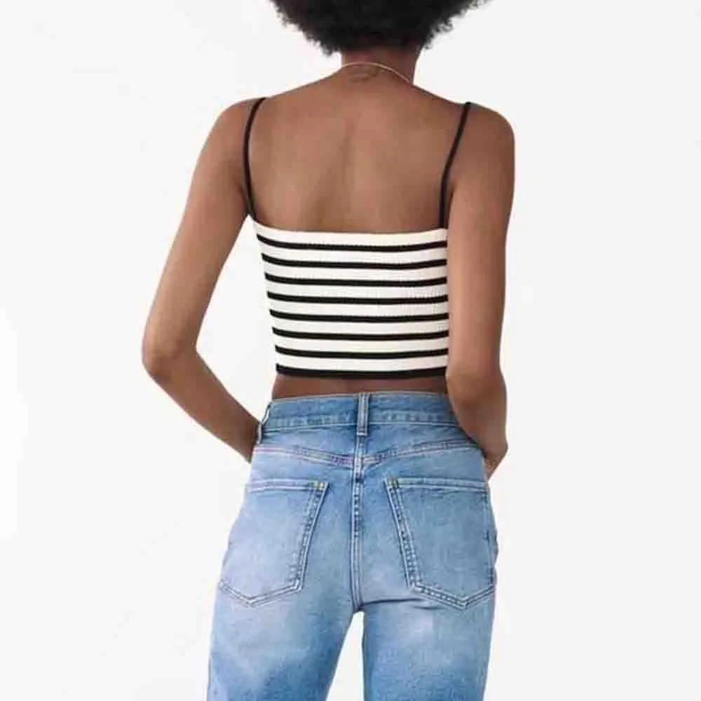 Foreign Trade2023Autumn New Women's Clothing European and American Style Straight Knit Striped Elegant Dress for Women2488023
