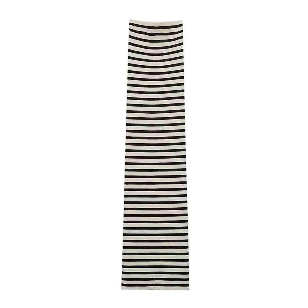 Foreign Trade2023Autumn New Women's Clothing European and American Style Straight Knit Striped Elegant Dress for Women2488023
