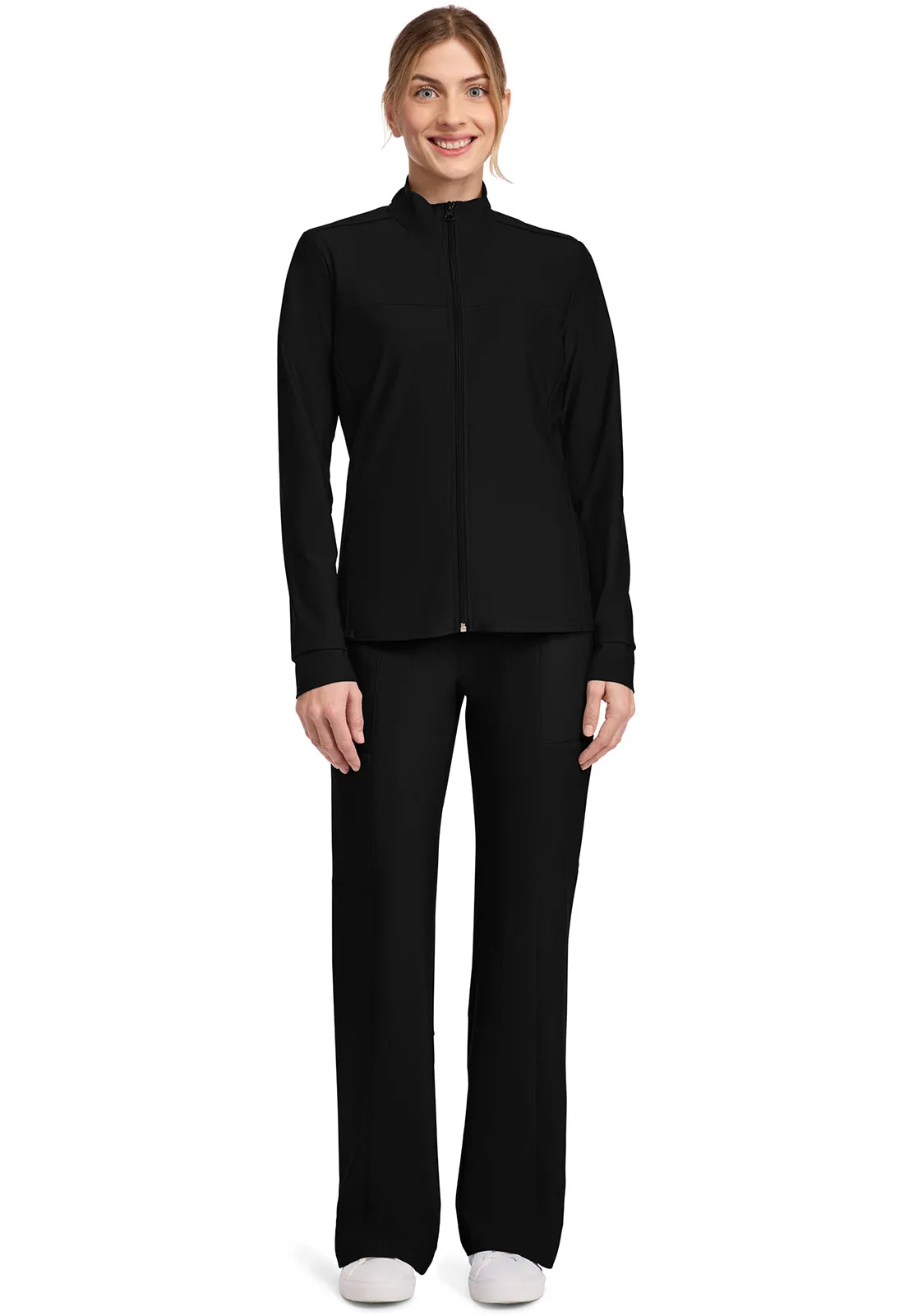 Form CK381 Women's 3-Pocket Warm-up Jacket Black