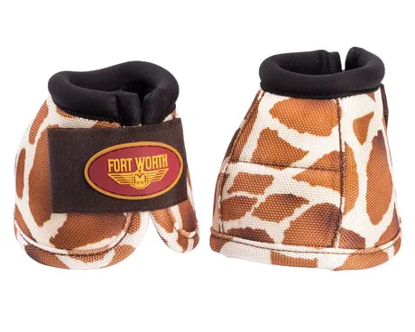 Fort Worth Ballistic No-Turn Bell Boots Giraffe - Limited Edition