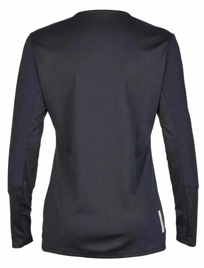 FOX WOMENS DEFEND LS JERSEY - BLACK