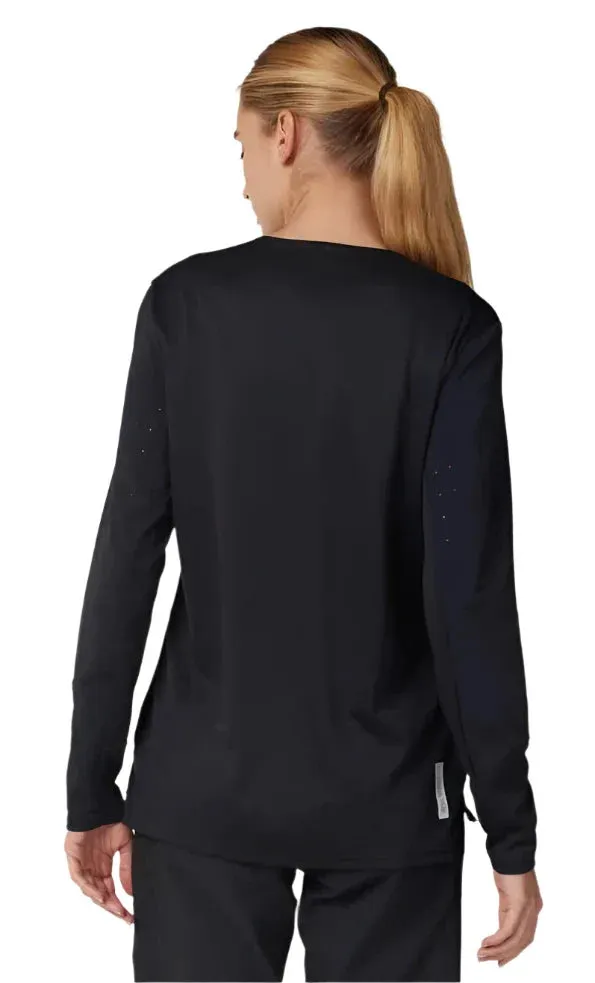 FOX WOMENS DEFEND LS JERSEY - BLACK