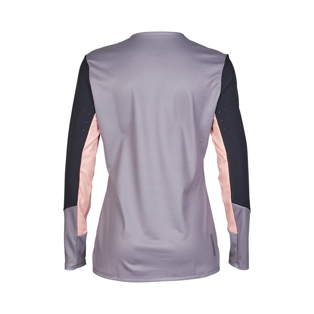 Fox Womens Defend Ls Jersey - Stone