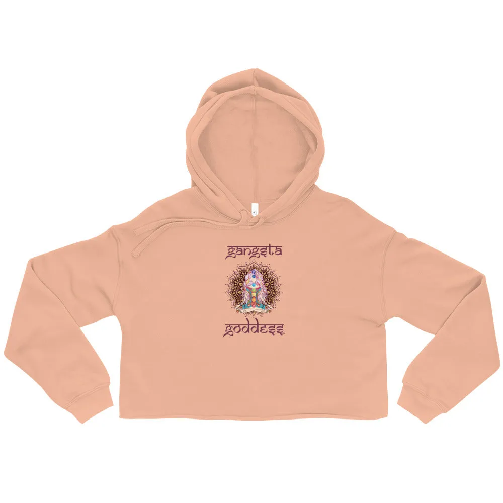 Gangsta Goddess™ Sanskrit Women's Crop Hoodie by Goddess Swag