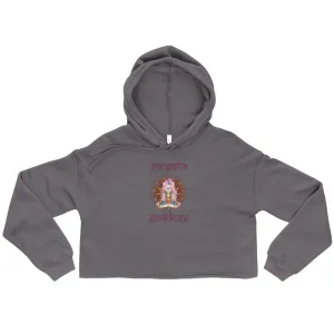 Gangsta Goddess™ Sanskrit Women's Crop Hoodie by Goddess Swag
