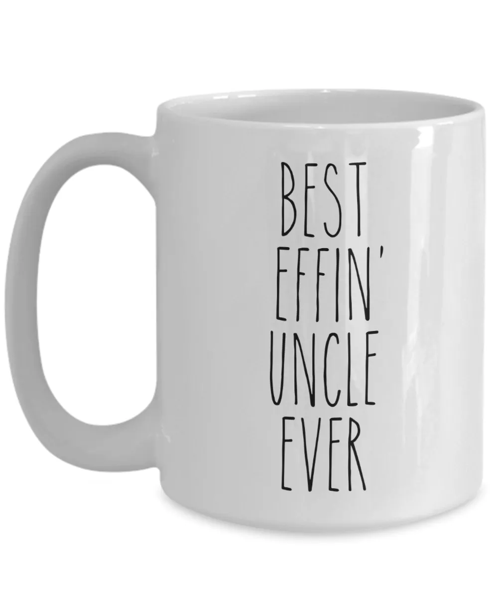 Gift For Uncle Best Effin' Uncle Ever Mug Coffee Cup Funny Coworker Gifts