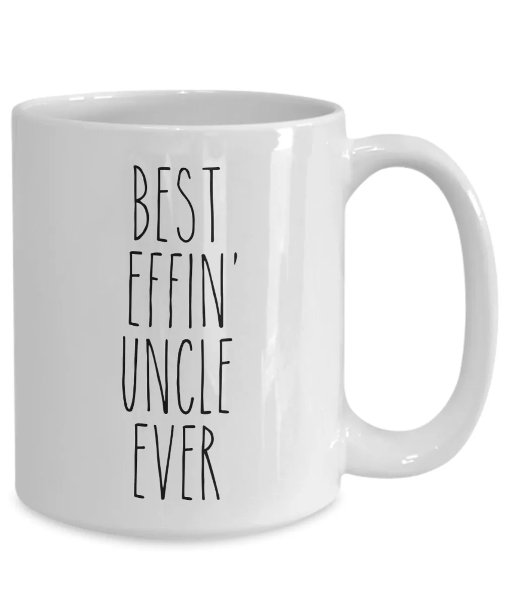 Gift For Uncle Best Effin' Uncle Ever Mug Coffee Cup Funny Coworker Gifts