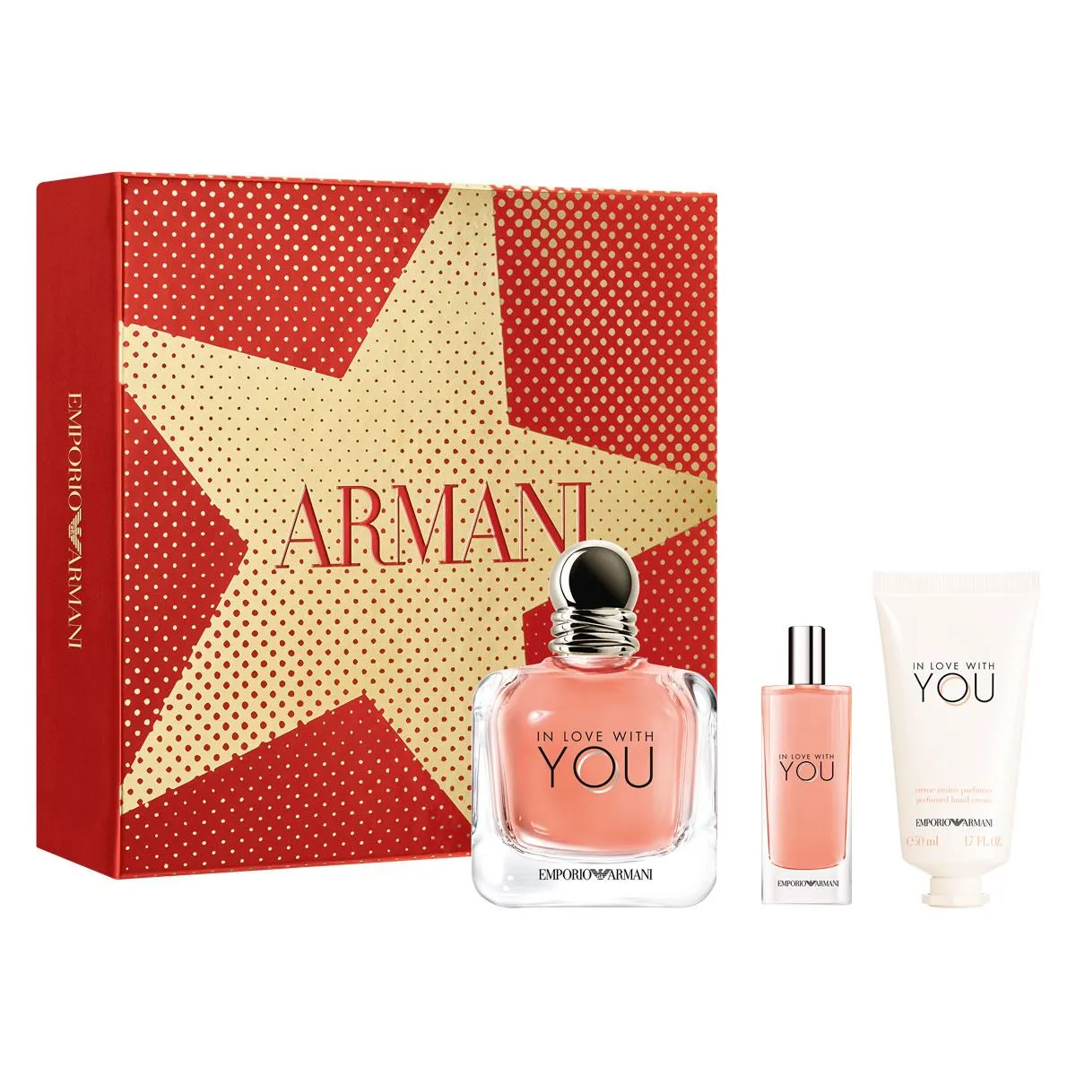 Giorgio Armani Emporio Armani In Love With You for Her Gift Set 50ml EDP   15ml EDP   50ml Hand Cream