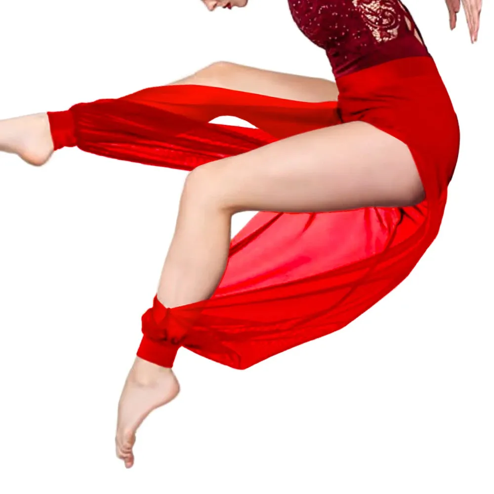 Graceful and Versatile: Women's High Waist Wide Leg Dance Sport Pants