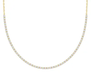 Half-Way Diamond Tennis Necklace