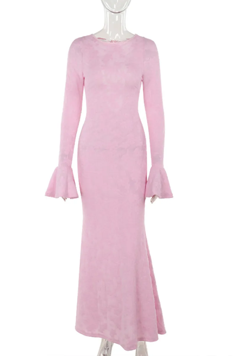 HBT1159 Bella Bell Sleeve Gown Dress
