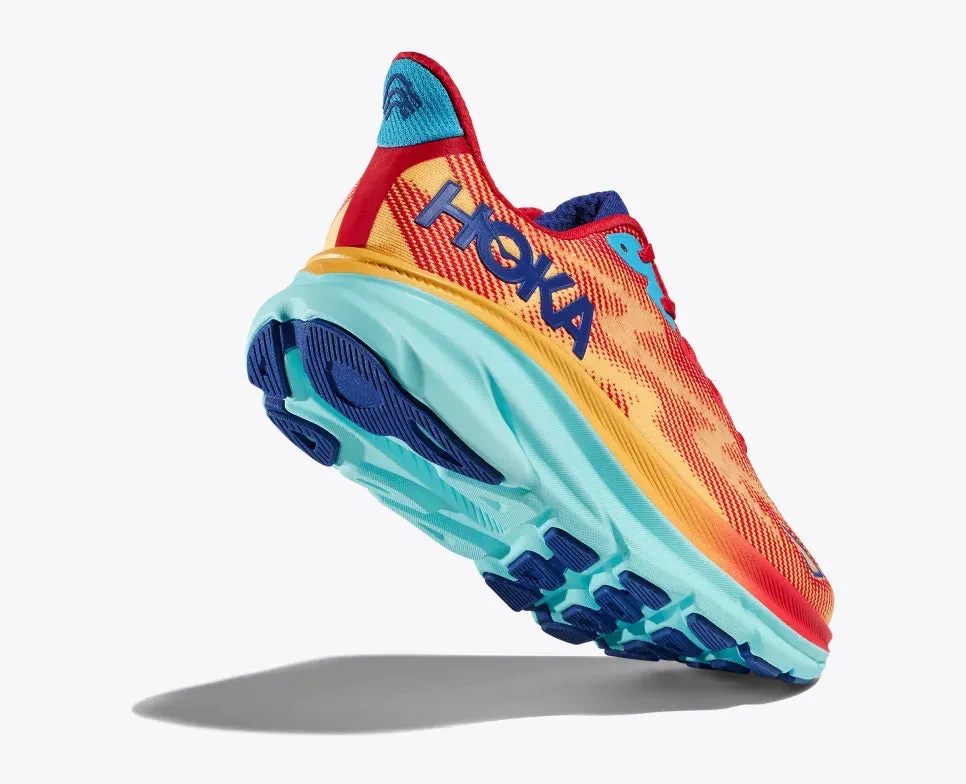 HOKA Women's Clifton 9 - Cerise/Cloudless