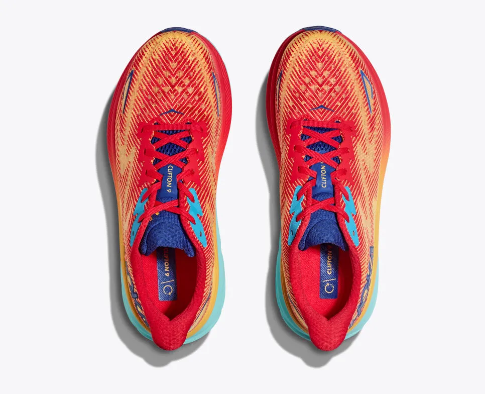 HOKA Women's Clifton 9 - Cerise/Cloudless