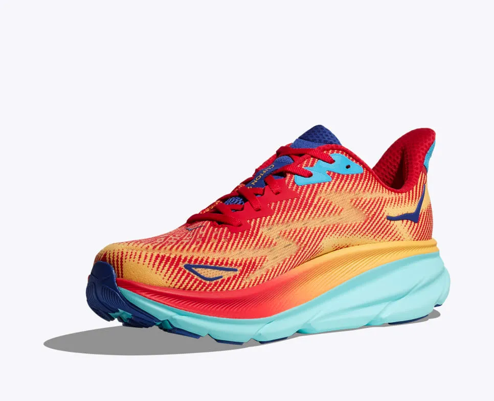 HOKA Women's Clifton 9 - Cerise/Cloudless