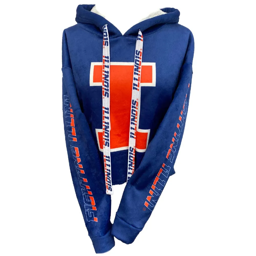 Illinois Fighting Illini Varsity Furry Hoodie