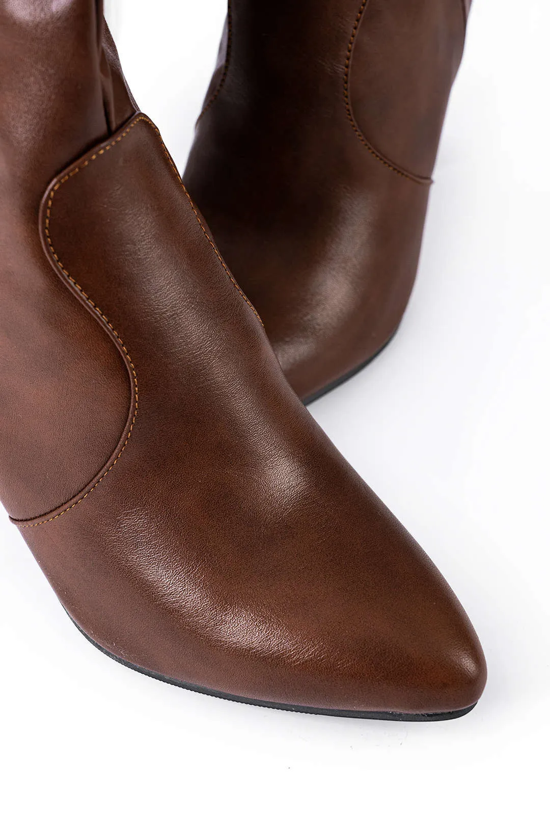 Irene - Sleek Side Zipper Woman's Knee High Boots