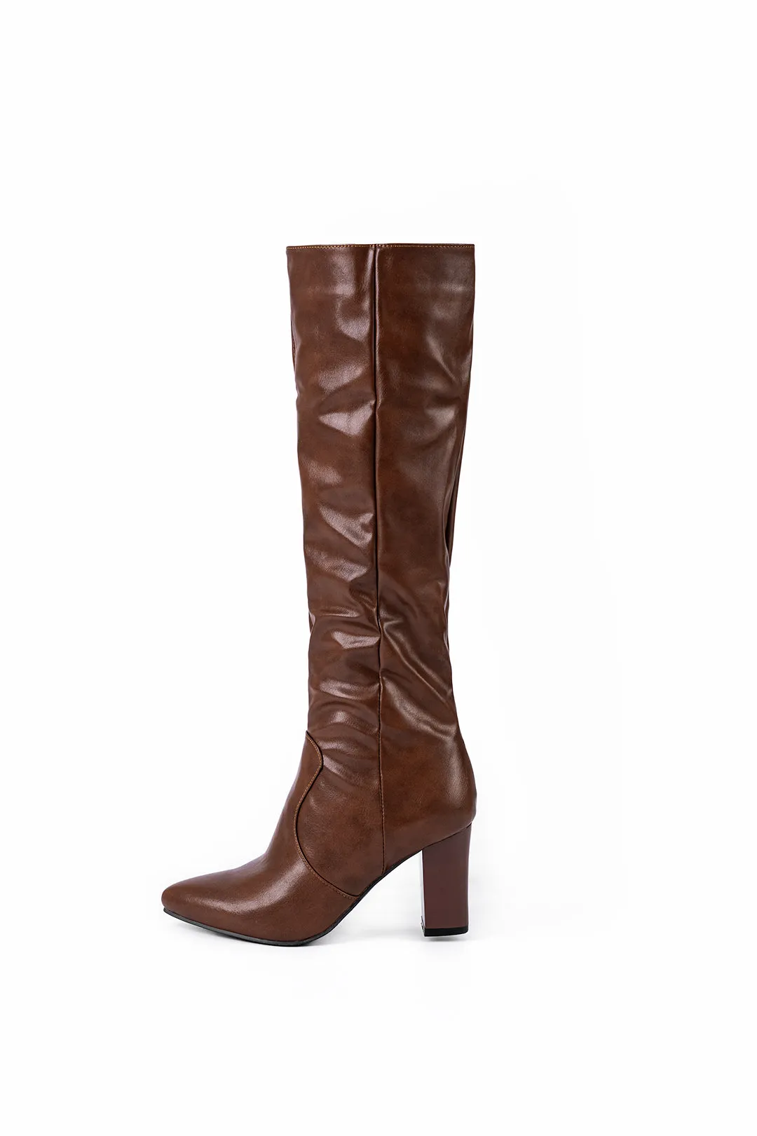 Irene - Sleek Side Zipper Woman's Knee High Boots
