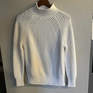 J. CREW Women's Ivory Chunky Knit Relaxed Rollneck Sweater Size XS NEW
