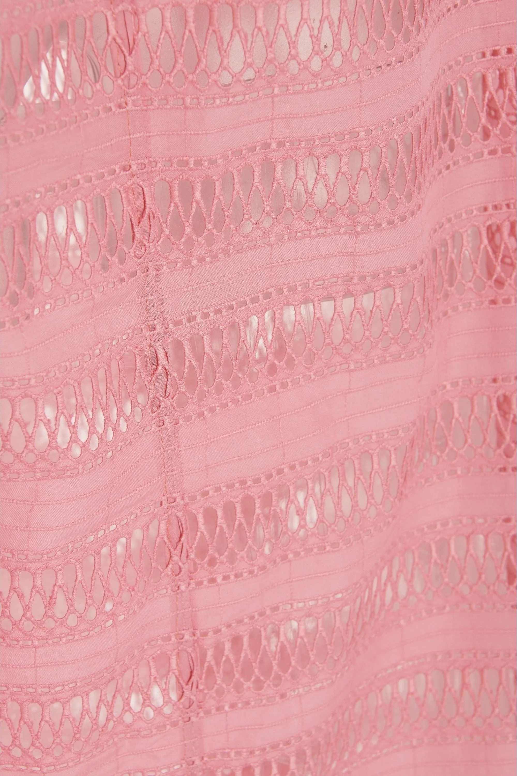 Jaime Pink Lattice Lace Dress