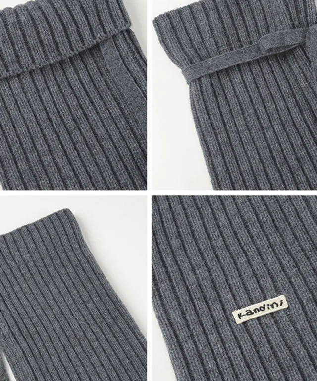 KANDINI Lambswool Warmer - Charcoal
