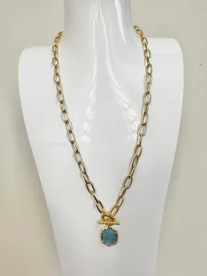 Kendra Scott | Daphne Link Chain Necklace {Light Blue}