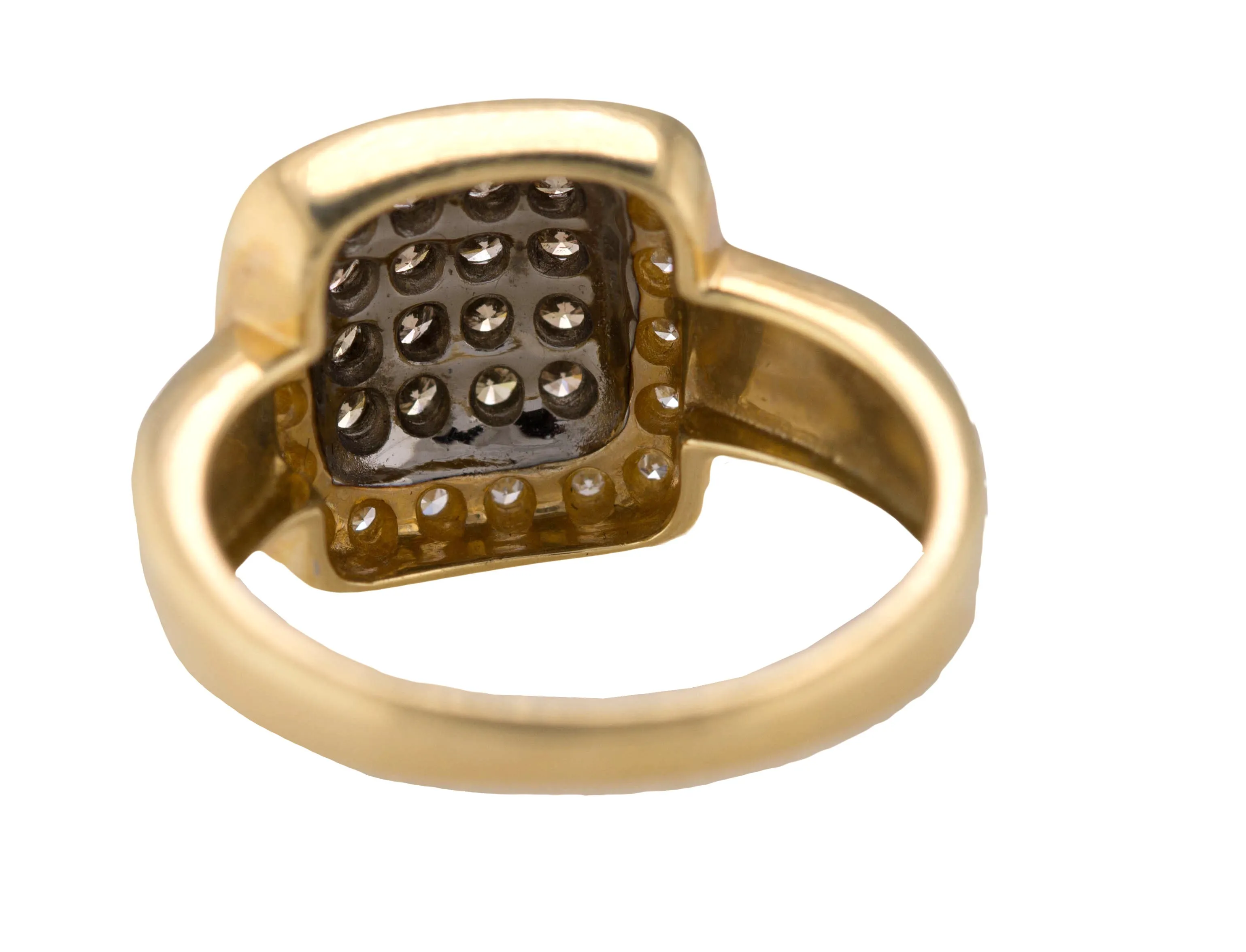Ladies Elegant 14K Yellow Gold 0.68ctw Champagne Diamond Cocktail Promise Ring
