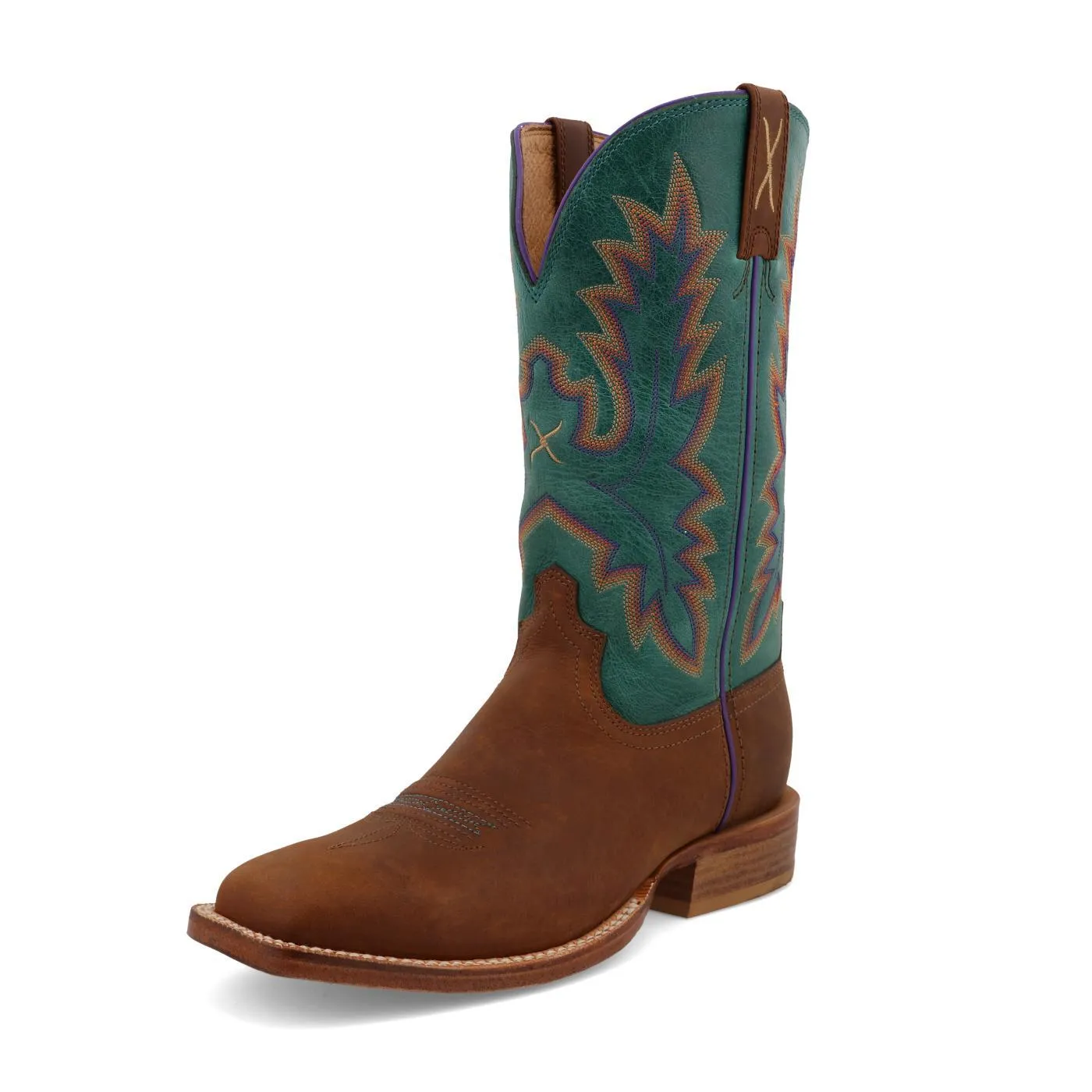 LADIES TWISTED X 11" Tech X Boot - Cinnamon & Turquoise