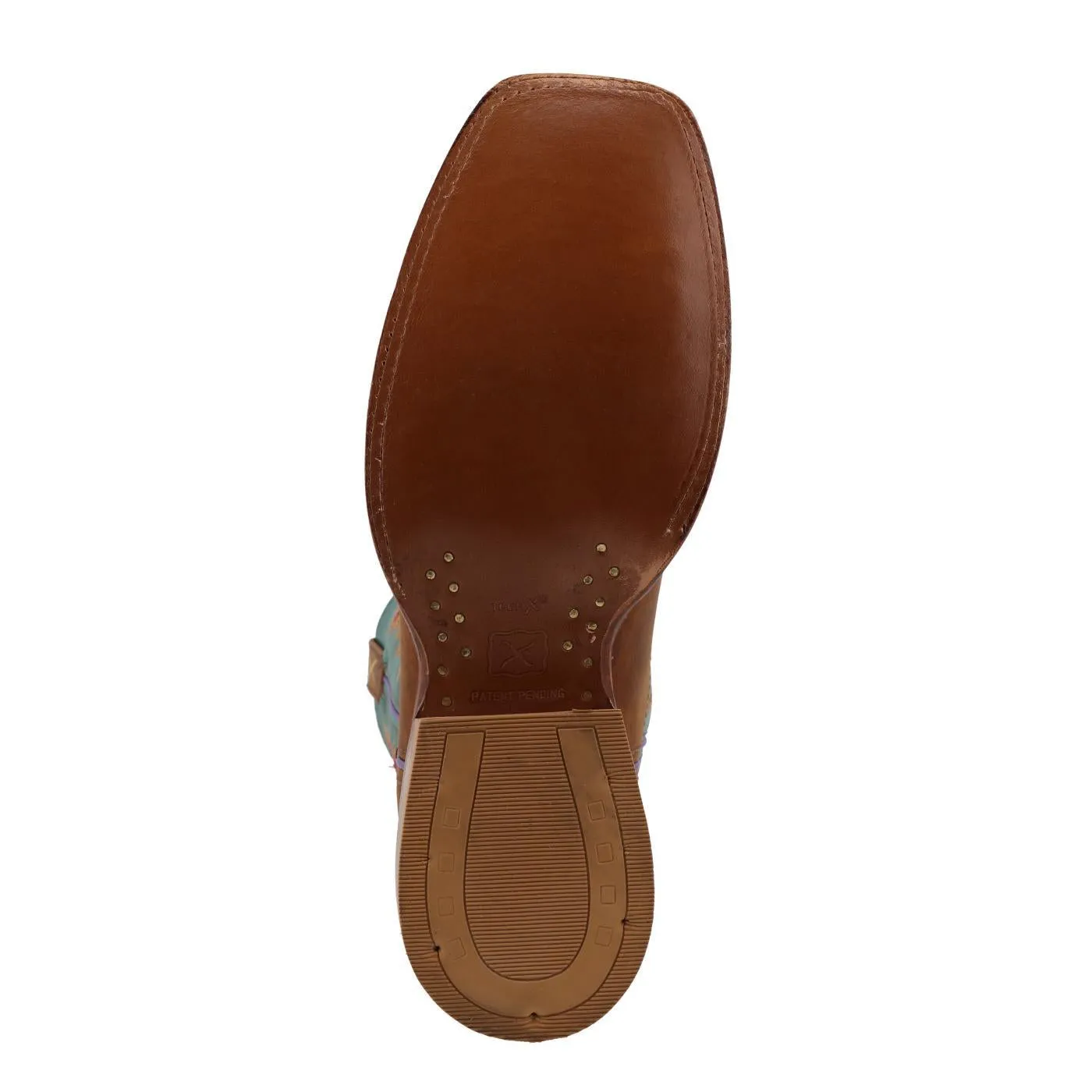 LADIES TWISTED X 11" Tech X Boot - Cinnamon & Turquoise