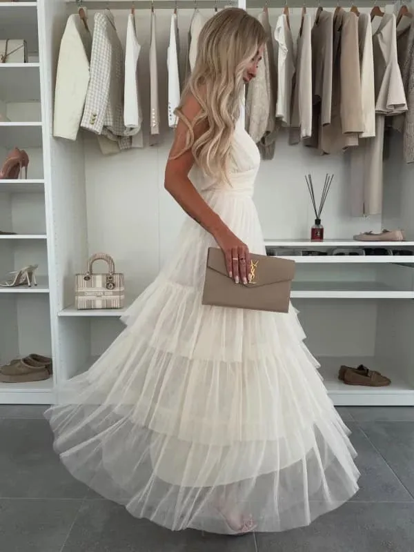 Lily | Women’s Flowy Tulle Maxi Dress