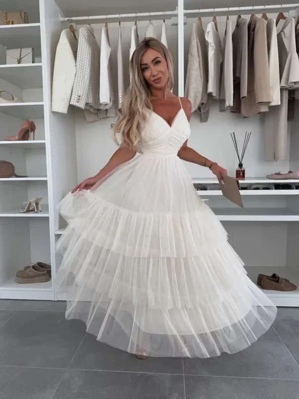 Lily | Women’s Flowy Tulle Maxi Dress