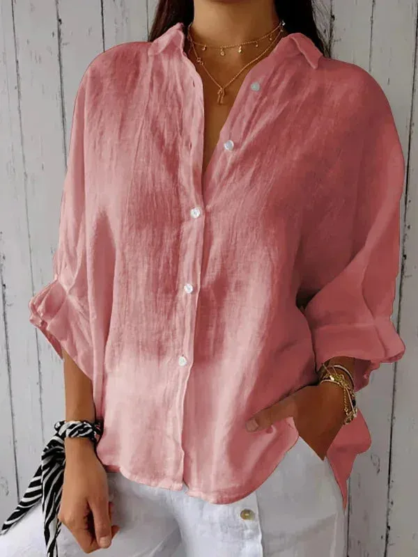 Linen Aura™ | Women's Linen Blouse | Lightweight, Breathable Fabric & Relaxed Fit