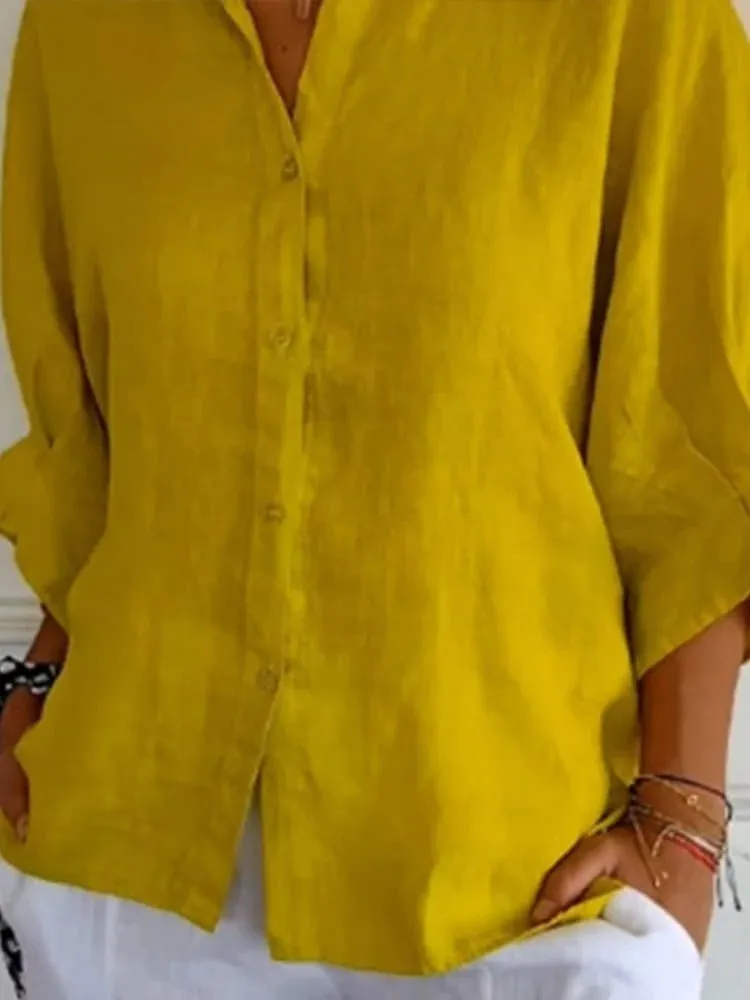 Linen Aura™ | Women's Linen Blouse | Lightweight, Breathable Fabric & Relaxed Fit