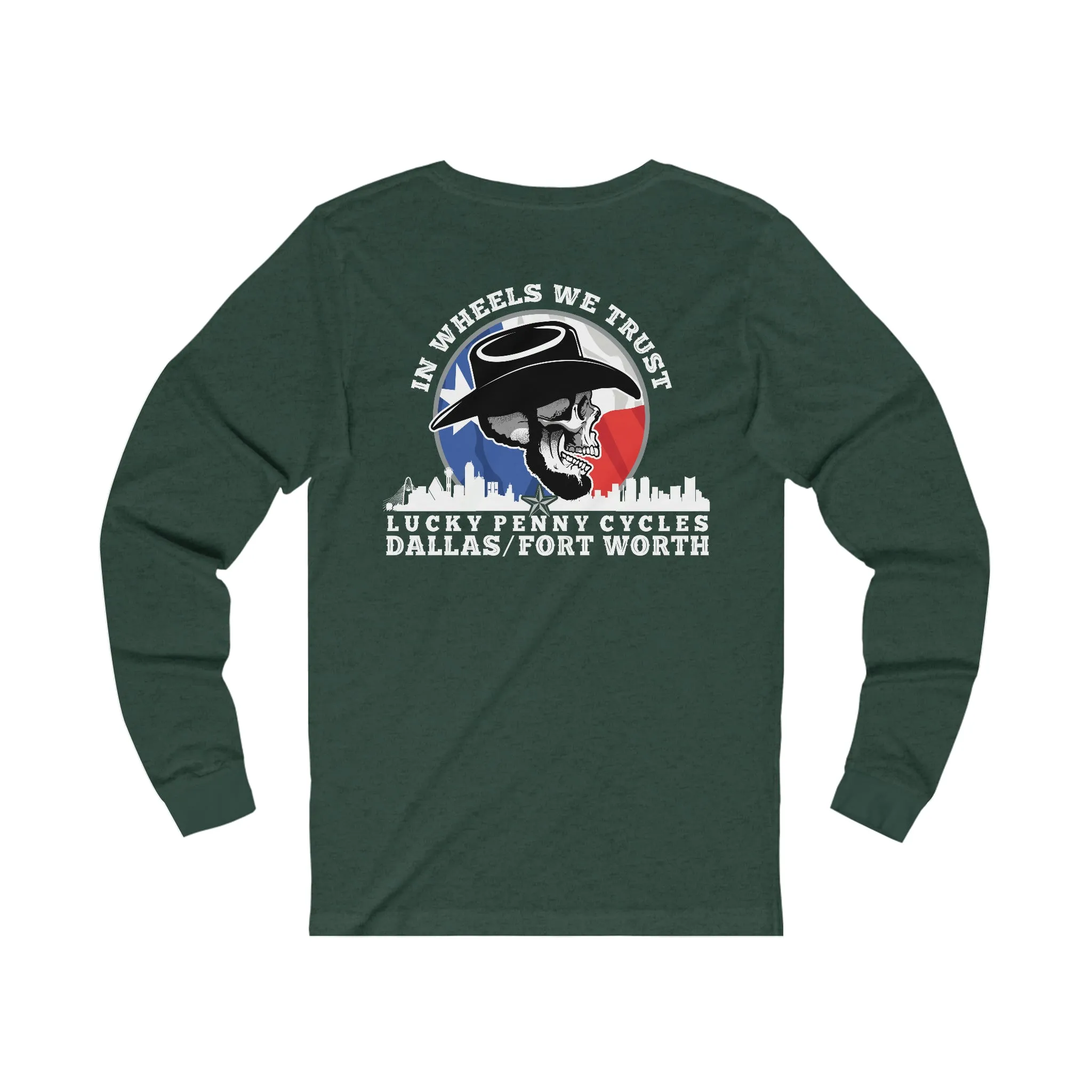 Lucky Penny Cycles DFW Skyline Long Sleeve Tee